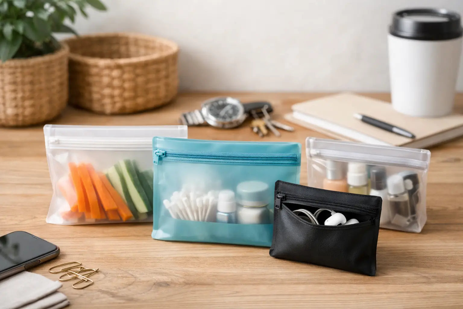 Reusable Zipper Pouches for Everyday Order