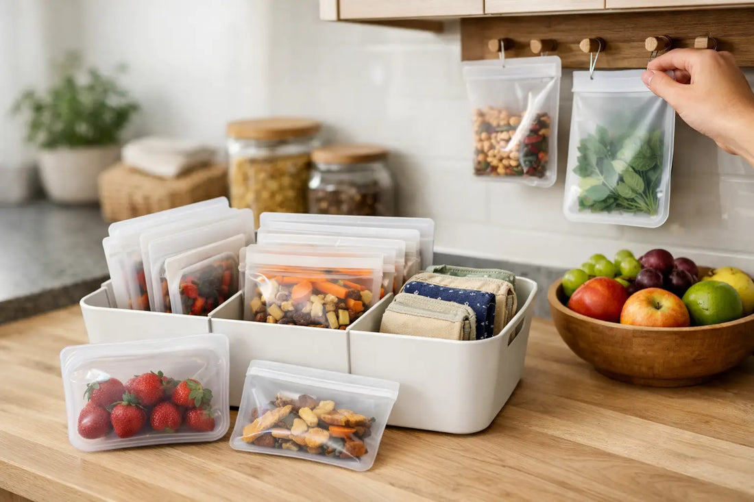 How to Organize Reusable Pouches at Home
