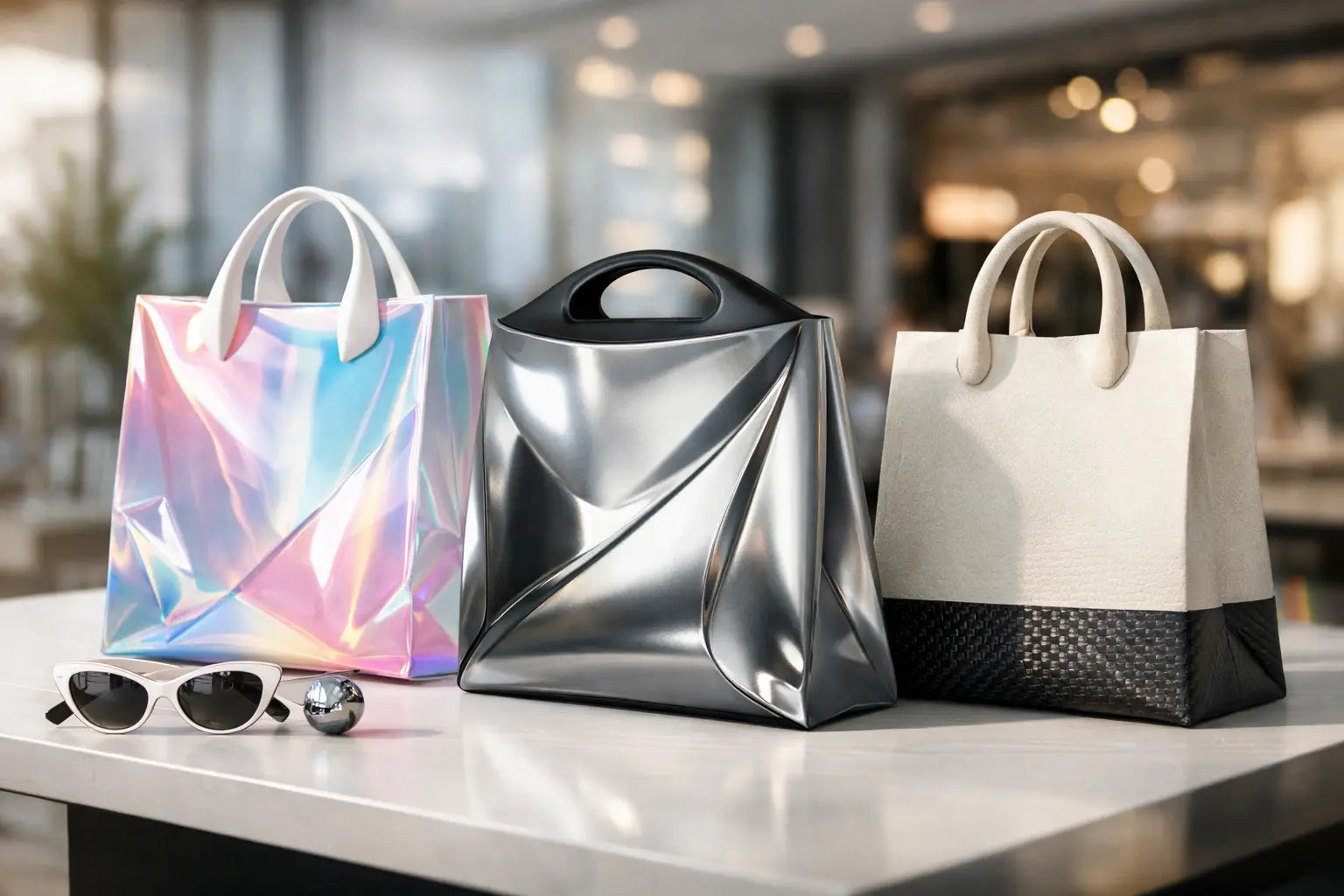 Future Designer Shopping Bags, Reimagined