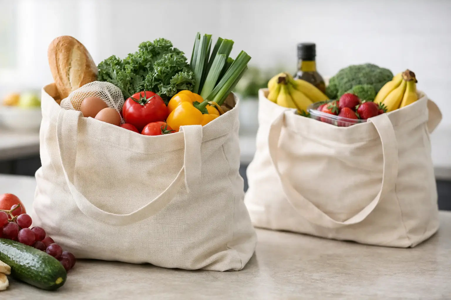 Can Reusable Bags Hold Groceries? Yes, Beautifully