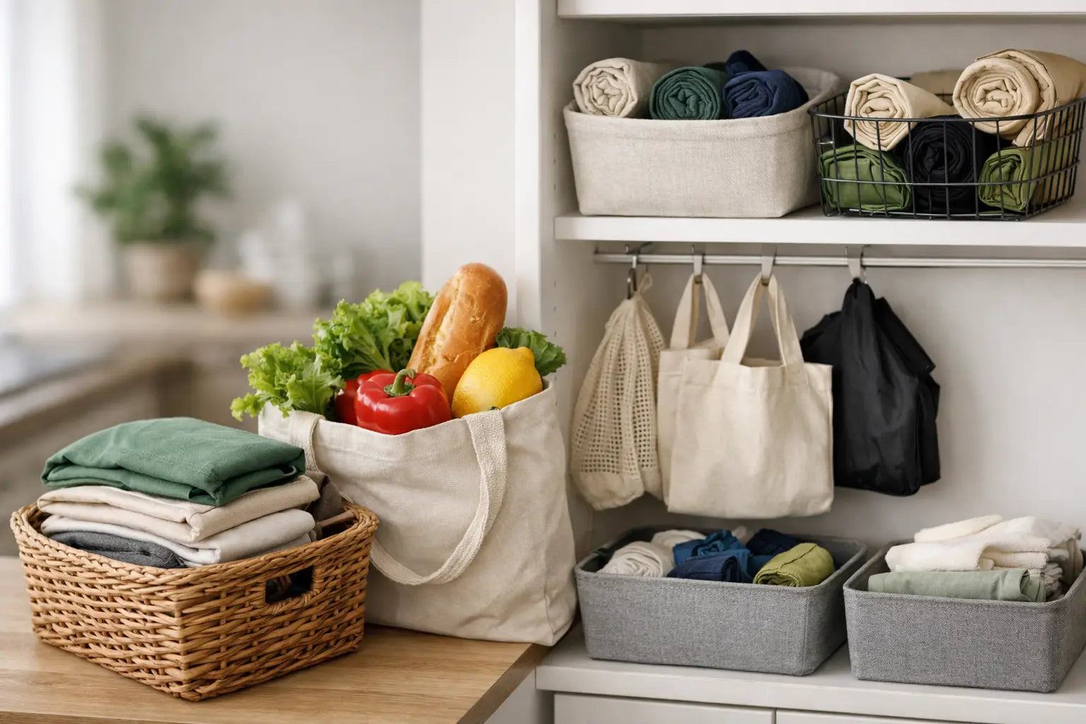 How to Store Reusable Grocery Bags