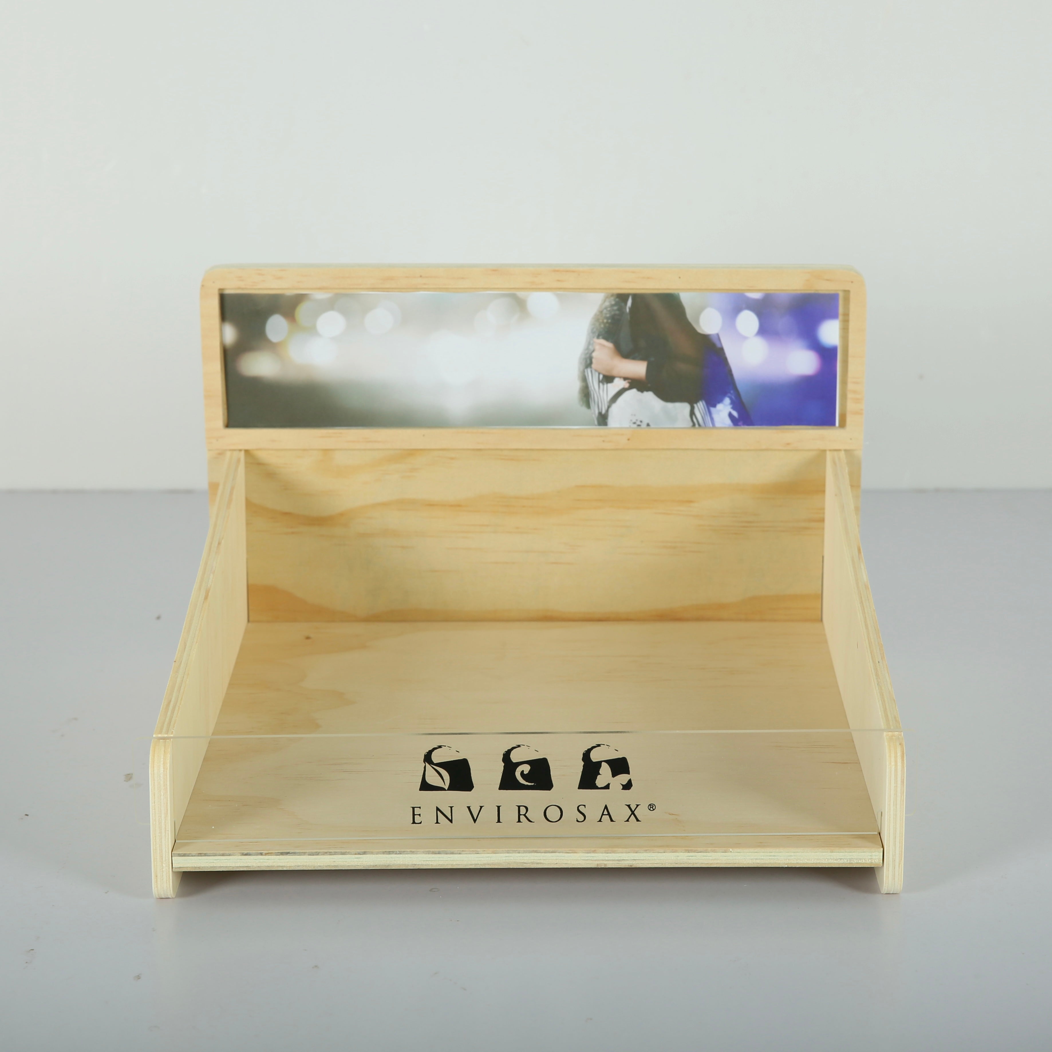 Envirosax wooden display is only sold with wholesale order for retail stores Envirosax