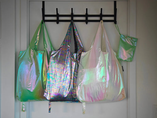 Envirosax Full Pouch Sets - Silver Space Reusable Bags Pack of 3 Envirosax