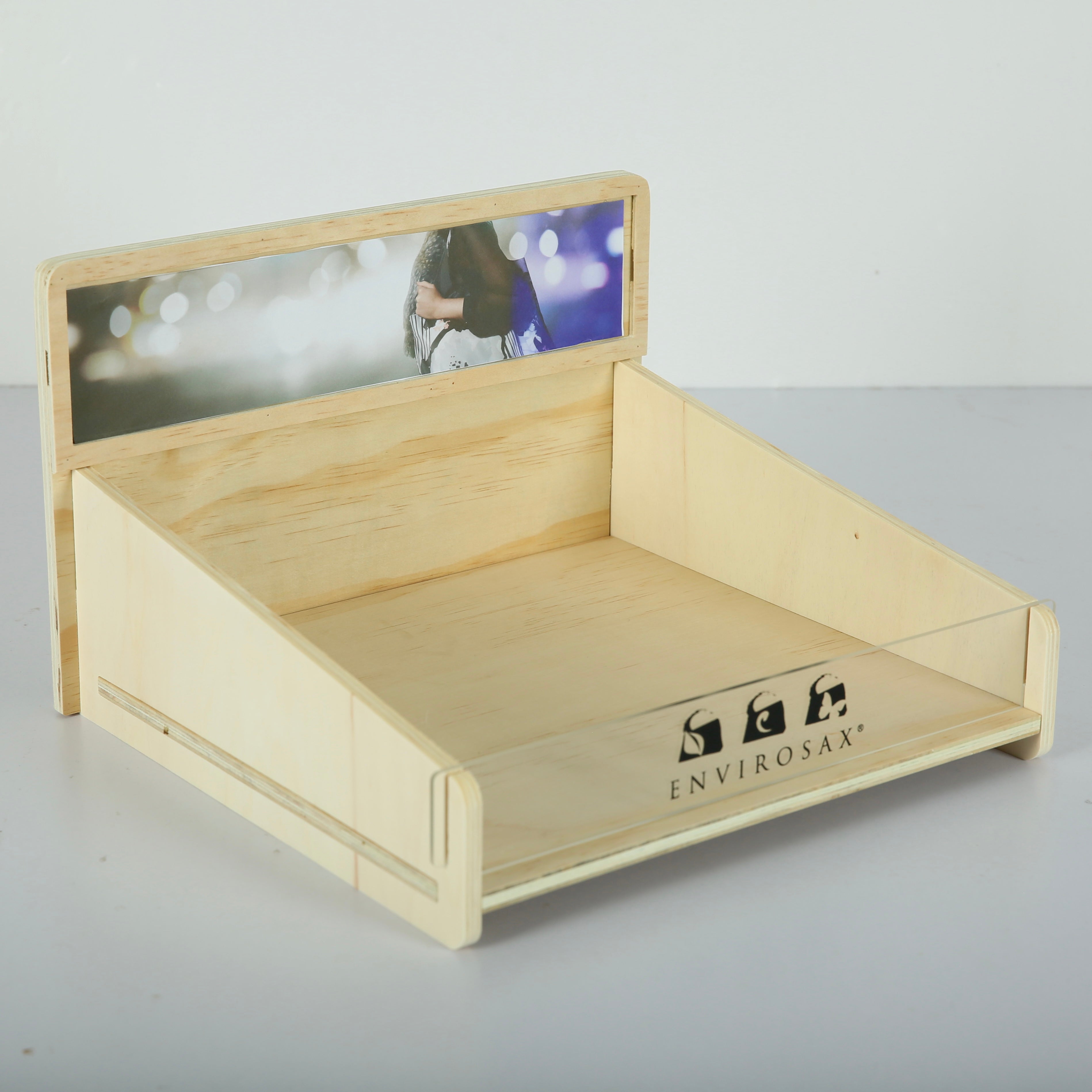 Envirosax wooden display is only sold with wholesale order for retail stores Envirosax