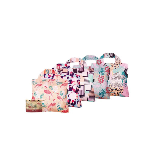 Envirosax Full Pouch Sets - Palm Springs Set of 5 Envirosax
