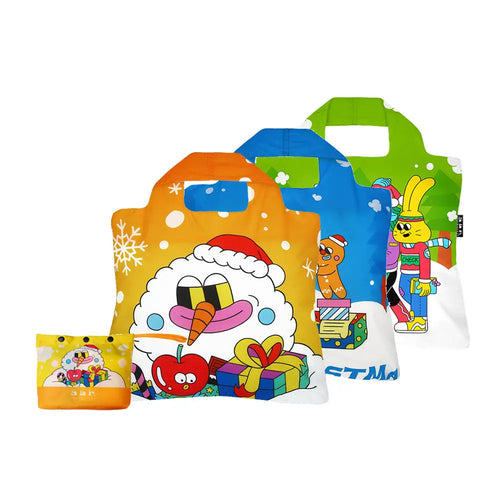 Envirosax Full Pouch Sets - Snowman Pack of 3 Envirosax